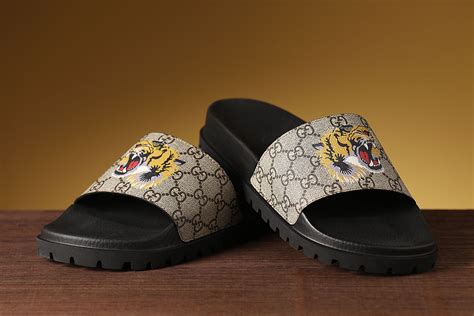 gucci slippers tiger|gucci slippers for men.